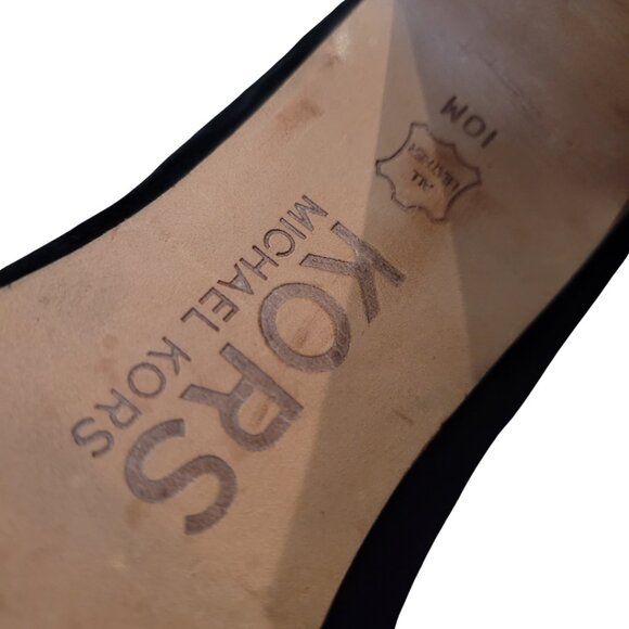 KORS MICHAEL KORS Suede Wood Heels Platform Chunkly Heels Made in Brazil 10 - Picture 6 of 6